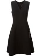 Mcq Alexander Mcqueen Flared Dress, Women's, Size: 44, Black, Polyester/rayon