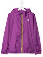 K Way Kids Teen Zipped Lightweight Jacket - Purple