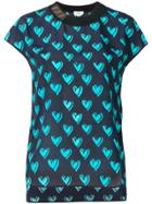 Fendi Heart Embroidered Blouse - Blue