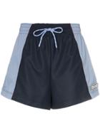 Ganni Colour Block Shorts - Blue