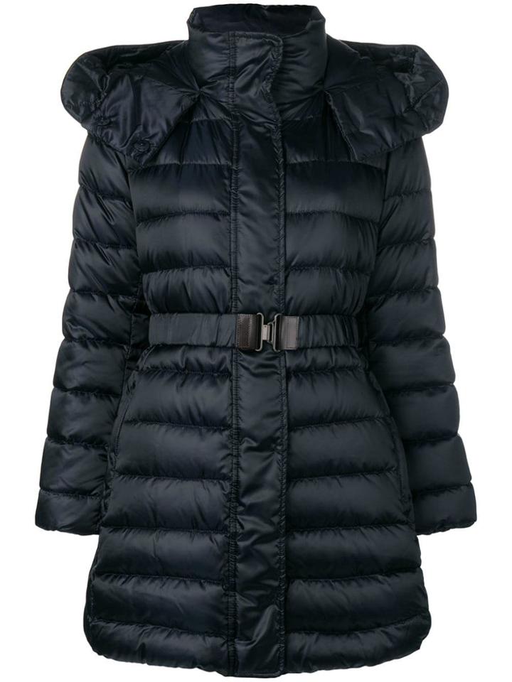 Max Mara Hooded Down Jacket - Blue