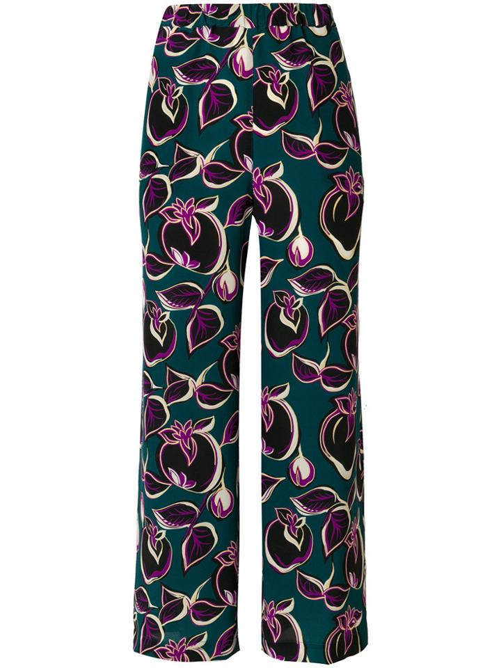 Aspesi Floral Print Trousers - Green
