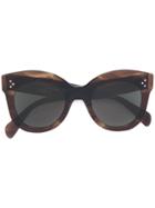 Celine Eyewear Oversized Sunglasses - Brown