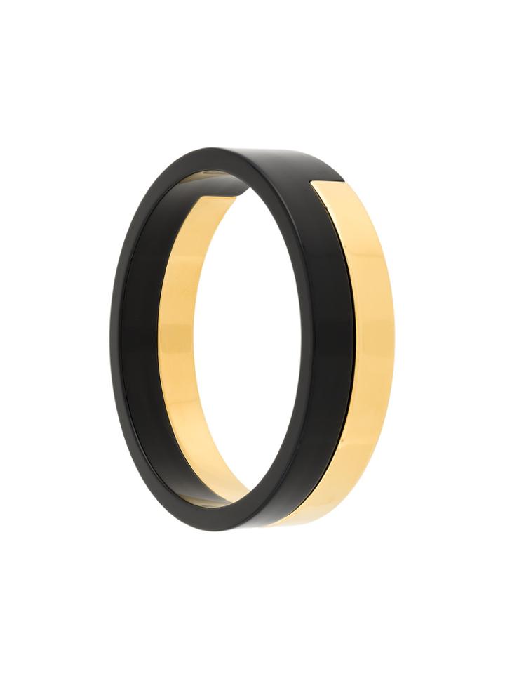 Marni Two Tone Bangle - Black
