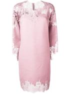 Ermanno Scervino Lace Detail Dress - Pink & Purple
