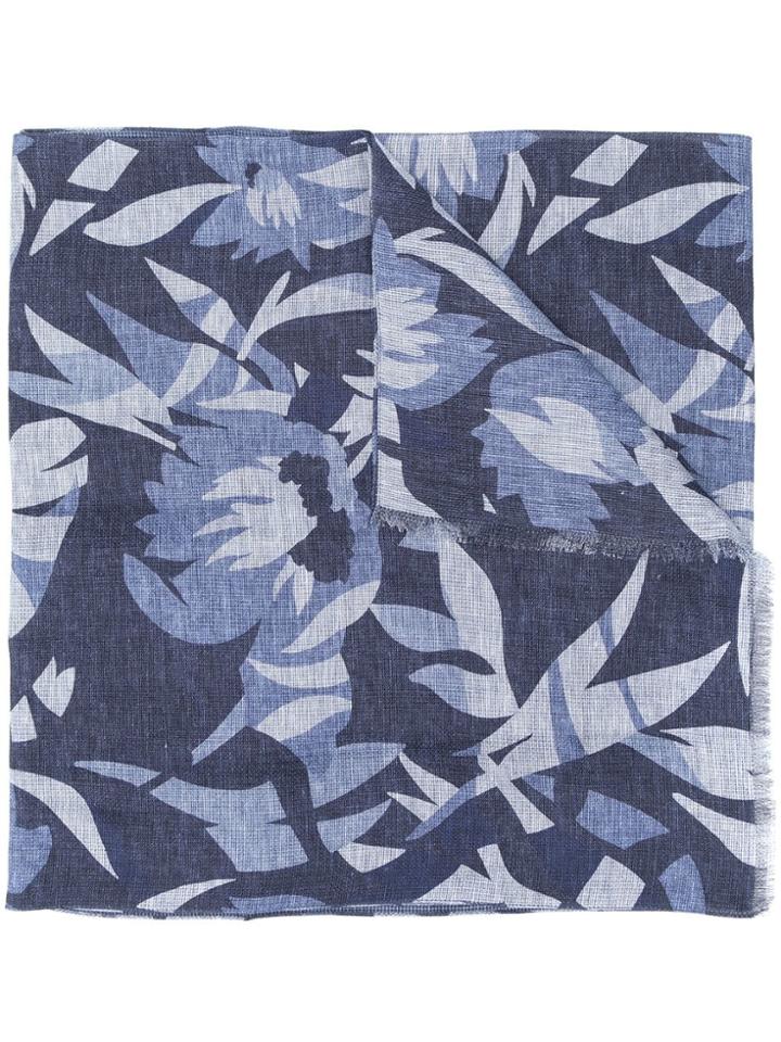 Boss Hugo Boss Printed Scarf - Blue