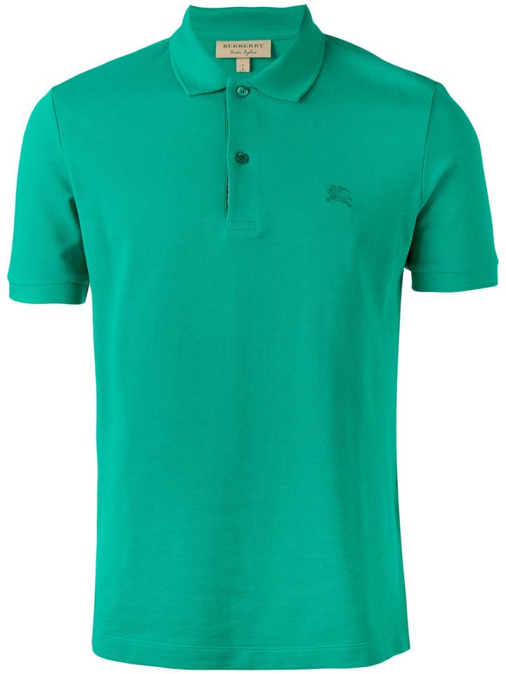 Burberry Classic Polo Shirt, Men's, Size: Medium, Green, Cotton
