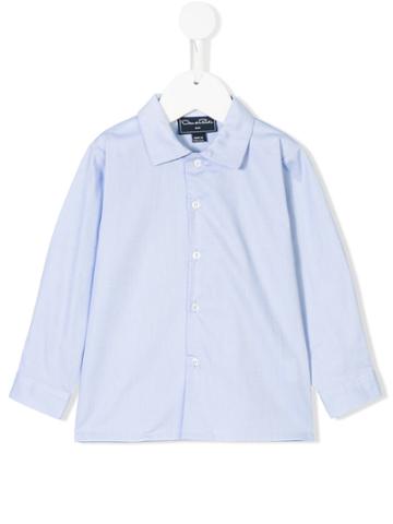 Oscar De La Renta Kids Long Sleeve Shirt - Blue