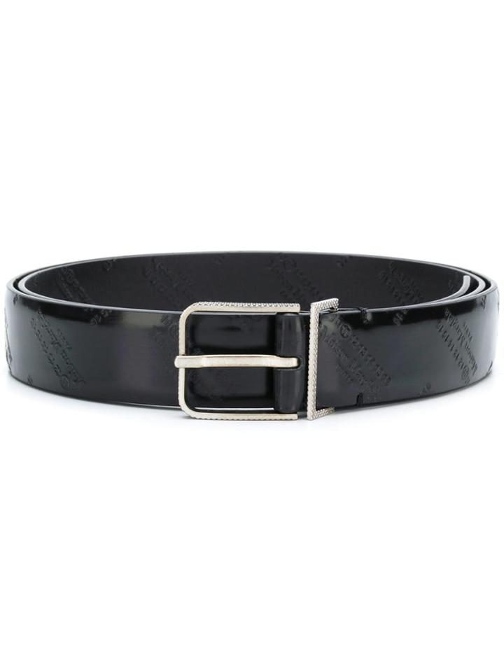 Maison Margiela Logo-embossed Belt - Black