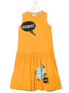 Fendi Kids - Teen Sleeveless Printed Dress - Kids - Cotton/spandex/elastane - 14 Yrs, Yellow/orange