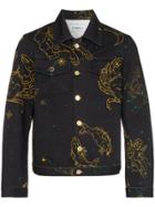 Casablanca Constellation Denim Jacket - Black
