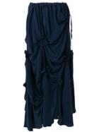 Jw Anderson Floral Detail Maxi Skirt - Blue