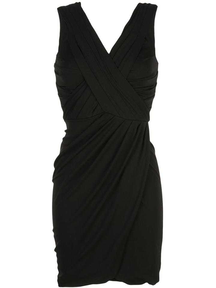 Nicole Miller Draped Mini Dress - Black