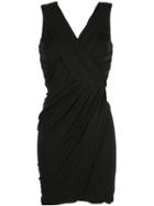 Nicole Miller Draped Mini Dress - Black