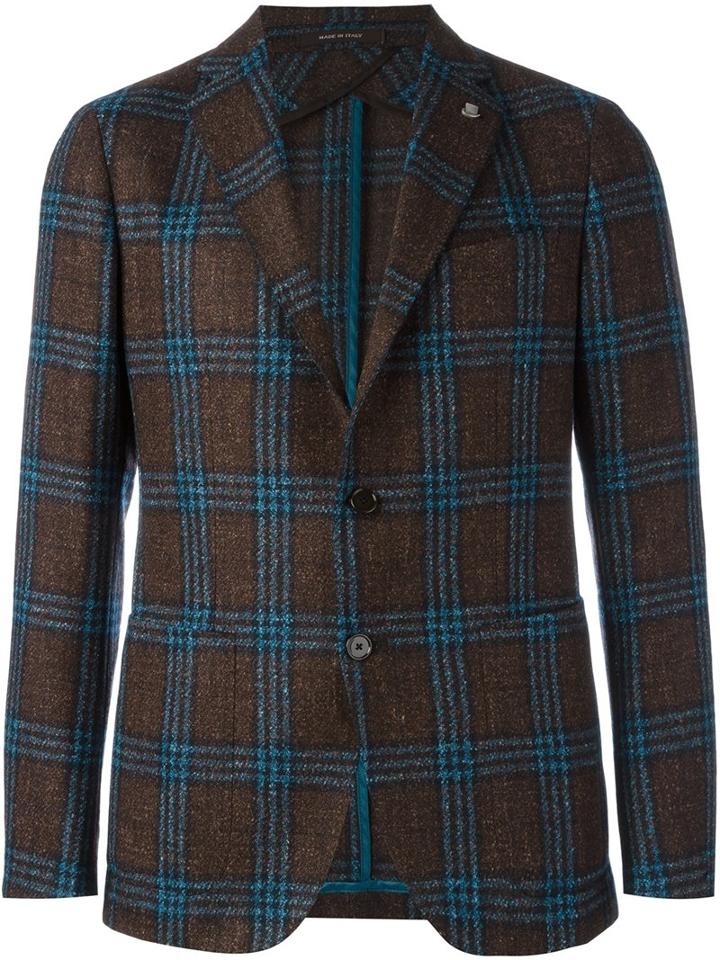 Tagliatore Tattersall Check Blazer