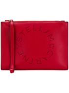 Stella Mccartney Logo Clutch Bag - Red