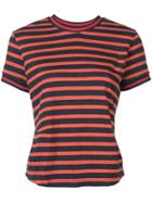 Derek Lam 10 Crosby Striped Pointelle T-shirt - Blue