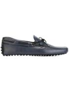 Tod S Gommino Driving Shoes, Men's, Size: 6, Blue, Leather/rubber