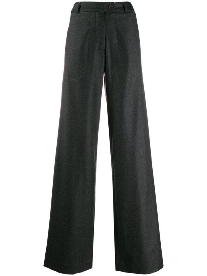 Société Anonyme Wide-leg Trousers - Grey