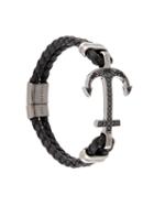 Nialaya Jewelry Anchor Bracelet, Men's, Size: Xl, Black