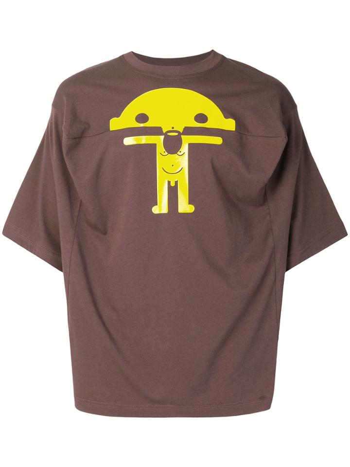 Walter Van Beirendonck Deconstructed T-shirt - Brown