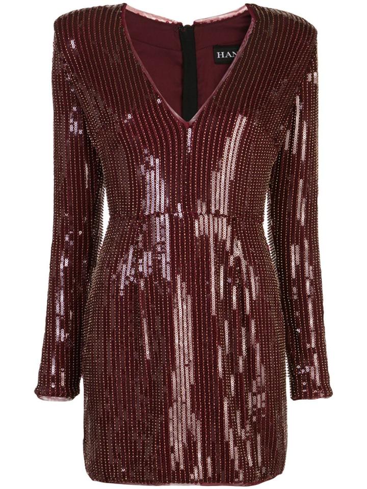 Haney Carlotta Sequinned Mini Dress - Red