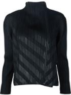 Pleats Please By Issey Miyake Diagonal Line Jacket