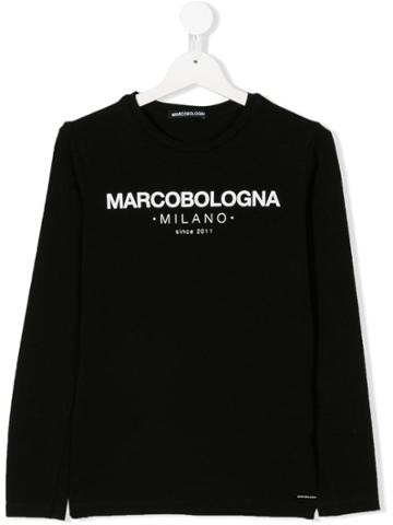 Marco Bologna Kids Teen Logo Print T-shirt - Black