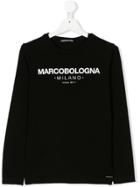 Marco Bologna Kids Teen Logo Print T-shirt - Black