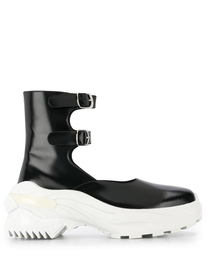 Maison Margiela Platform Ankle Straps Sneakers - Black