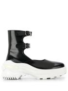 Maison Margiela Platform Ankle Straps Sneakers - Black