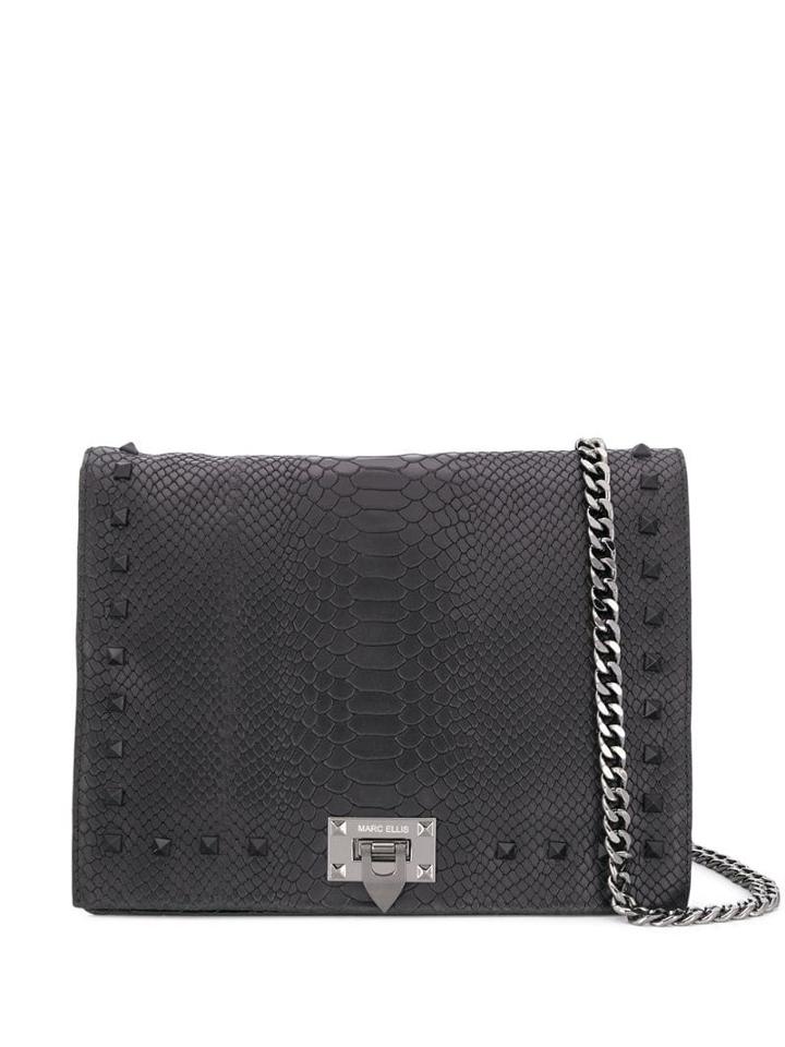 Marc Ellis Studded Shoulder Bag - Black