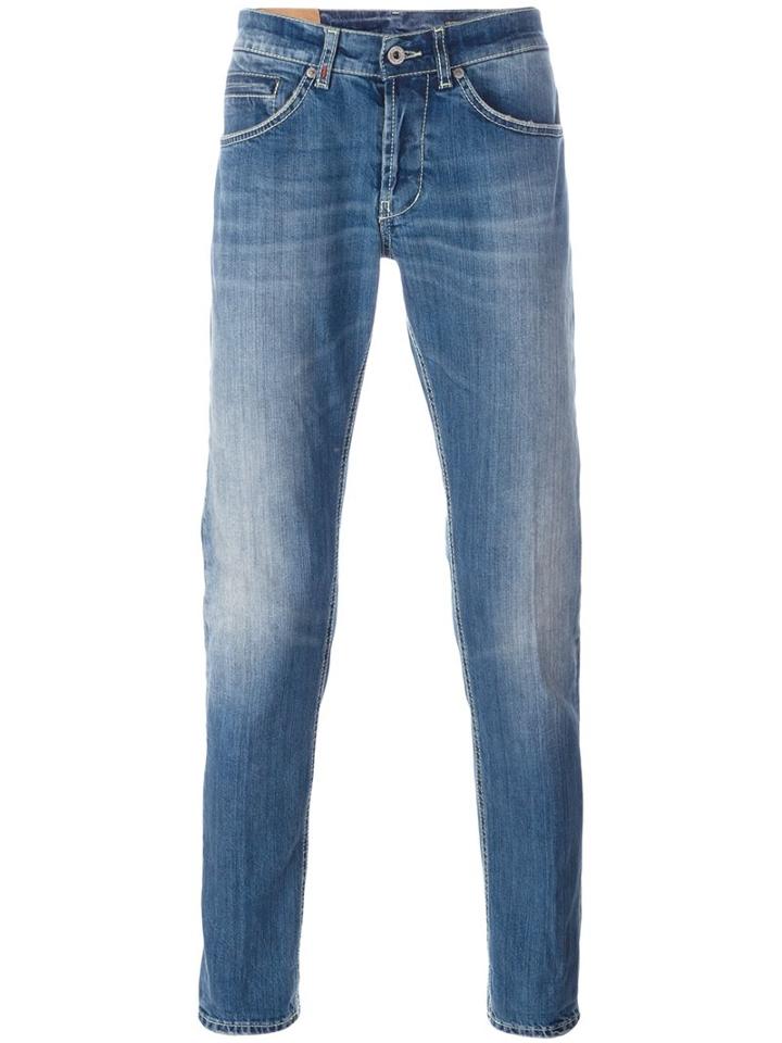 Dondup 'george' Jeans, Men's, Size: 34, Blue, Cotton/spandex/elastane/polyester