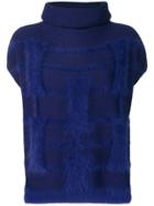 Cruciani Roll Neck Sweater - Blue