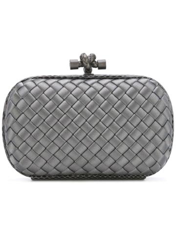 Bottega Veneta Light Grey Intrecciato Impero Knot