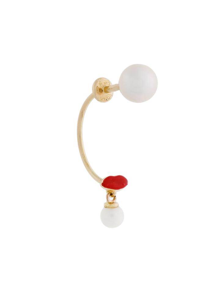 Delfina Delettrez Lips Piercing Earring - Yellow