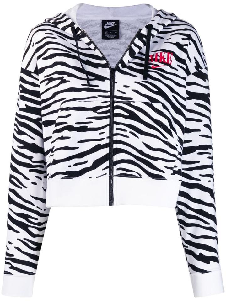 Nike Tiger Print Hoodie - White