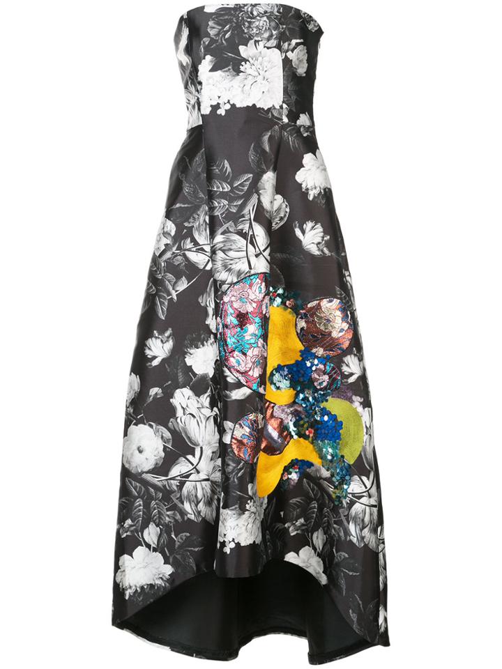 Sachin & Babi Cathy Floral Gown - Black