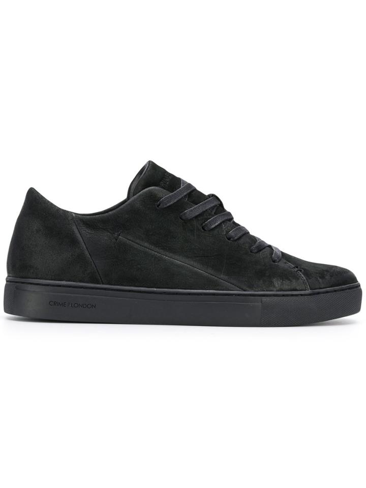 Crime London Raw Low-top Sneakers - Black