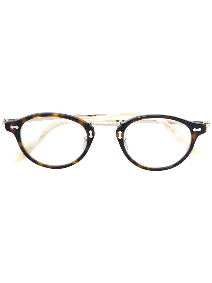 Gucci Eyewear Round-frame Shell Sunglasses - Metallic