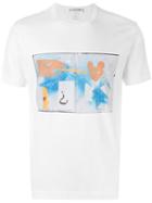 Comme Des Garçons Shirt Printed T-shirt, Men's, Size: Large, White, Cotton