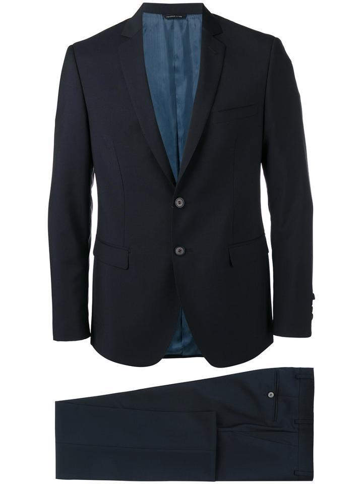 Tonello Evening Suit, Men's, Size: 46, Blue, Wool/mohair/cupro