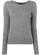 Roberto Collina Mesh Knit Sweater - Grey