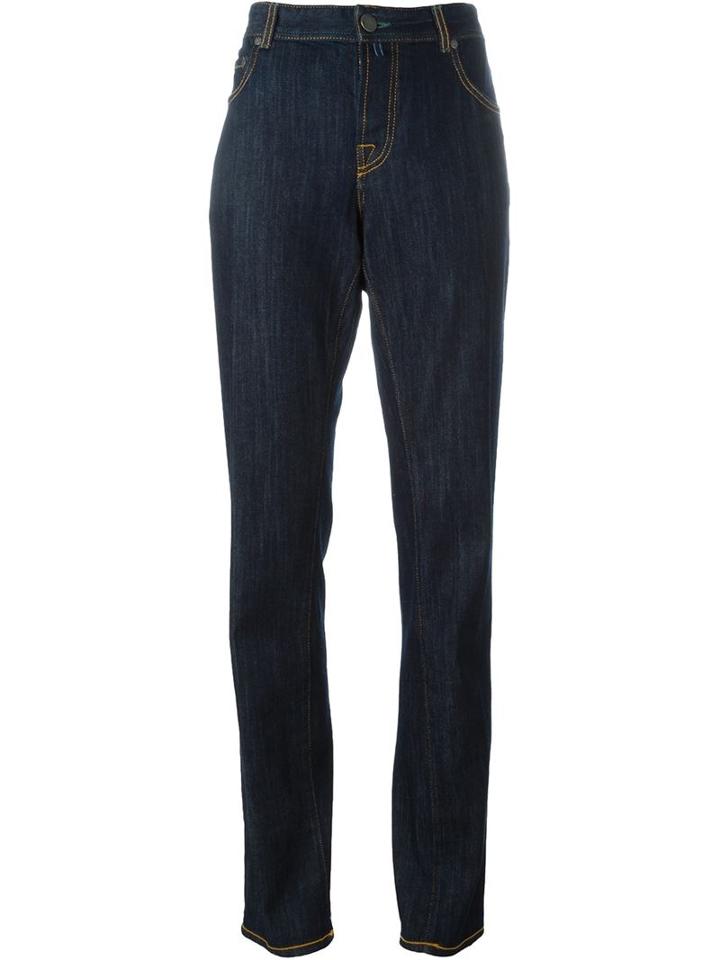 Borrelli Regular Jeans, Men's, Size: 36, Blue, Cotton/polyurethane