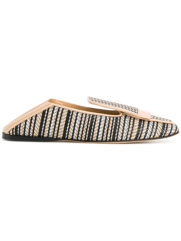 Sergio Rossi Woven Loafers - Black
