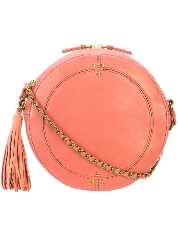 Jérôme Dreyfuss Remi Tassel Trim Shoulder Bag - Pink & Purple