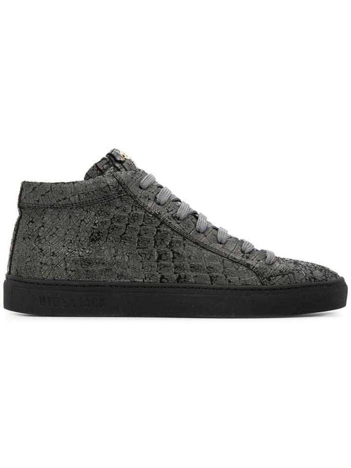 Hide & Jack Cracked Effect Sneakers - Grey