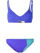 Araks Elias Triangle Cutout Bikini - Blue