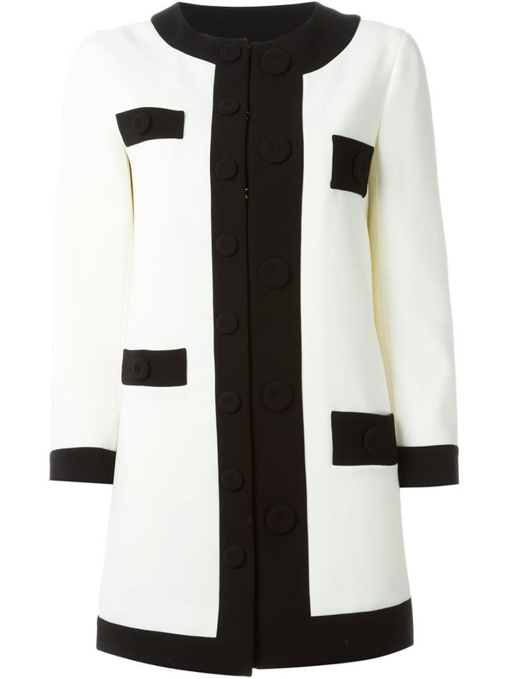 Boutique Moschino Contrast Trim Coat
