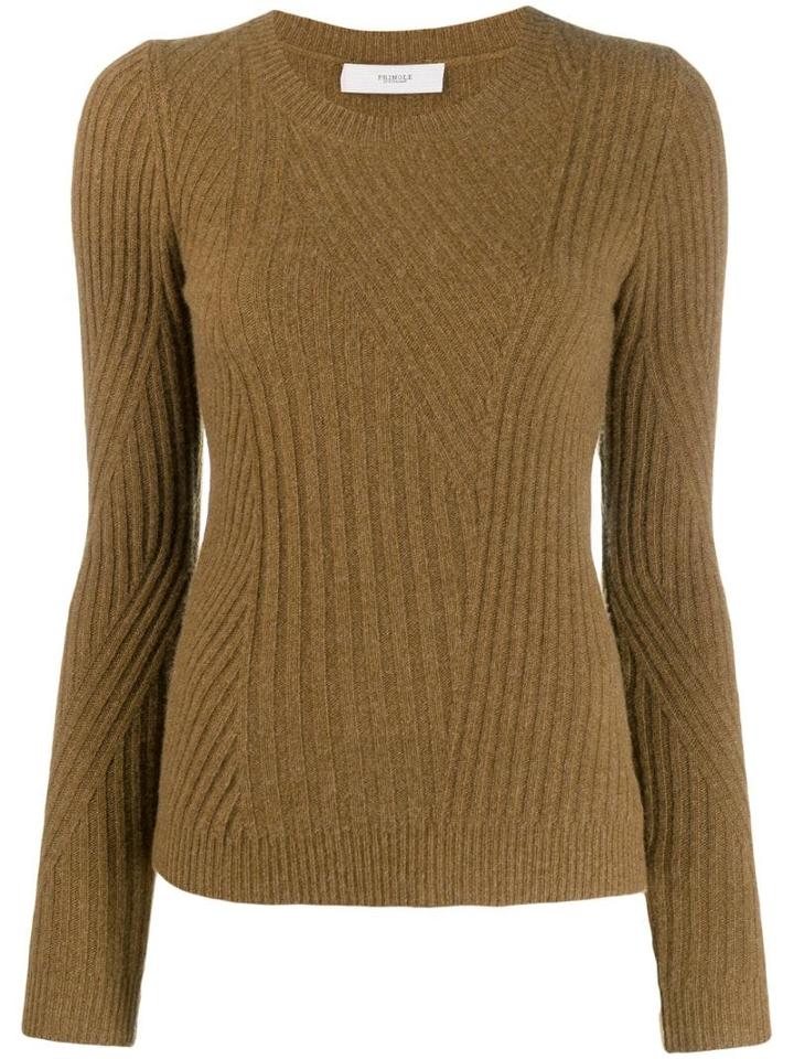Pringle Of Scotland Ribbed Travelling Sweatshirt - Brown
